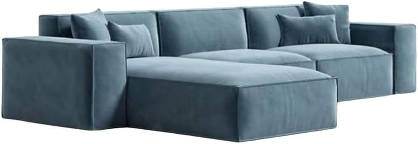 Thumbnail: Noah Velvet Corner 3 Seater L-Shape Sofa
