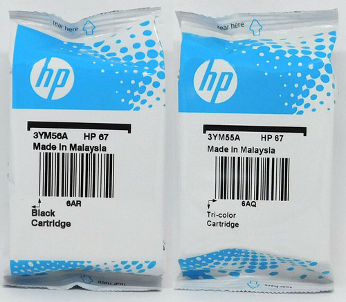 HP 67 Black and Tri-color Ink 