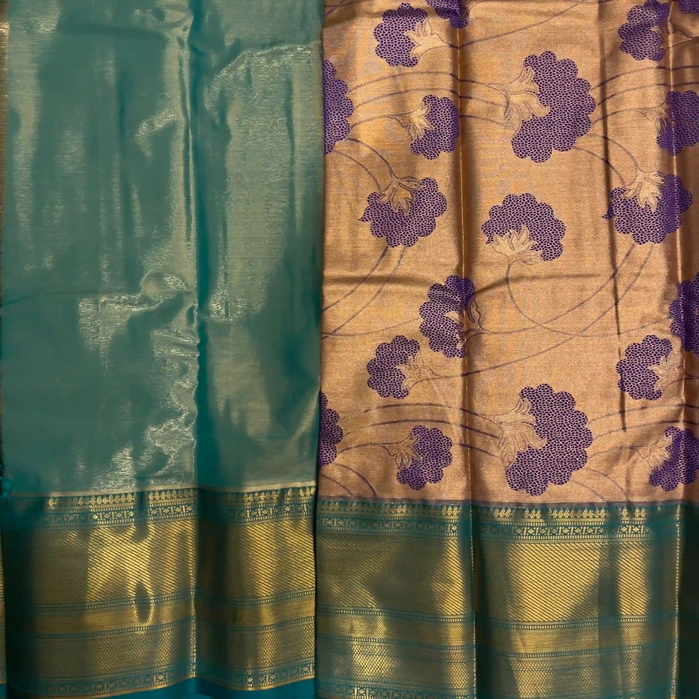 Floral Butta Tissue Pattu Saree With Traditional Border / dharmavaram pattu  / Traditional sarees / silk sarees