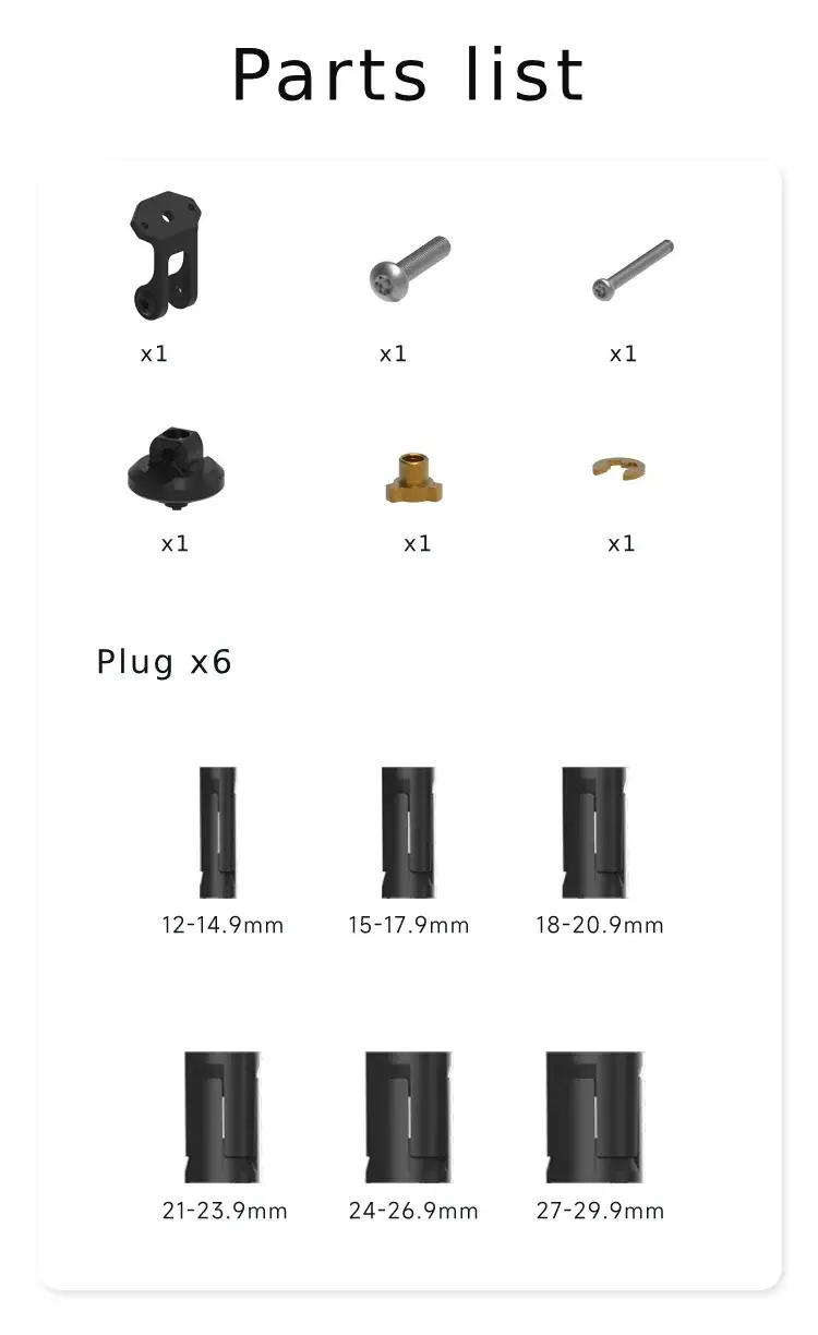Thumbnail: Mounting Bracket
12-32mm Mounting Hole
(Optional accessories)