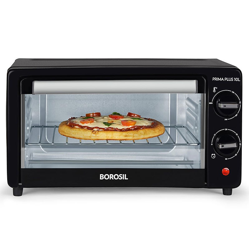 Borosil Prima 10 L Oven Toaster & Griller, 3 Cooking Modes, Stay-on Function