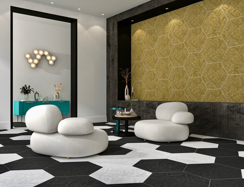 六角形☆hexagon☆雰囲気Good☆お洒落インテリア Flatiron Fremont Hexagon 21x24 Porcelain Tile | mirrella