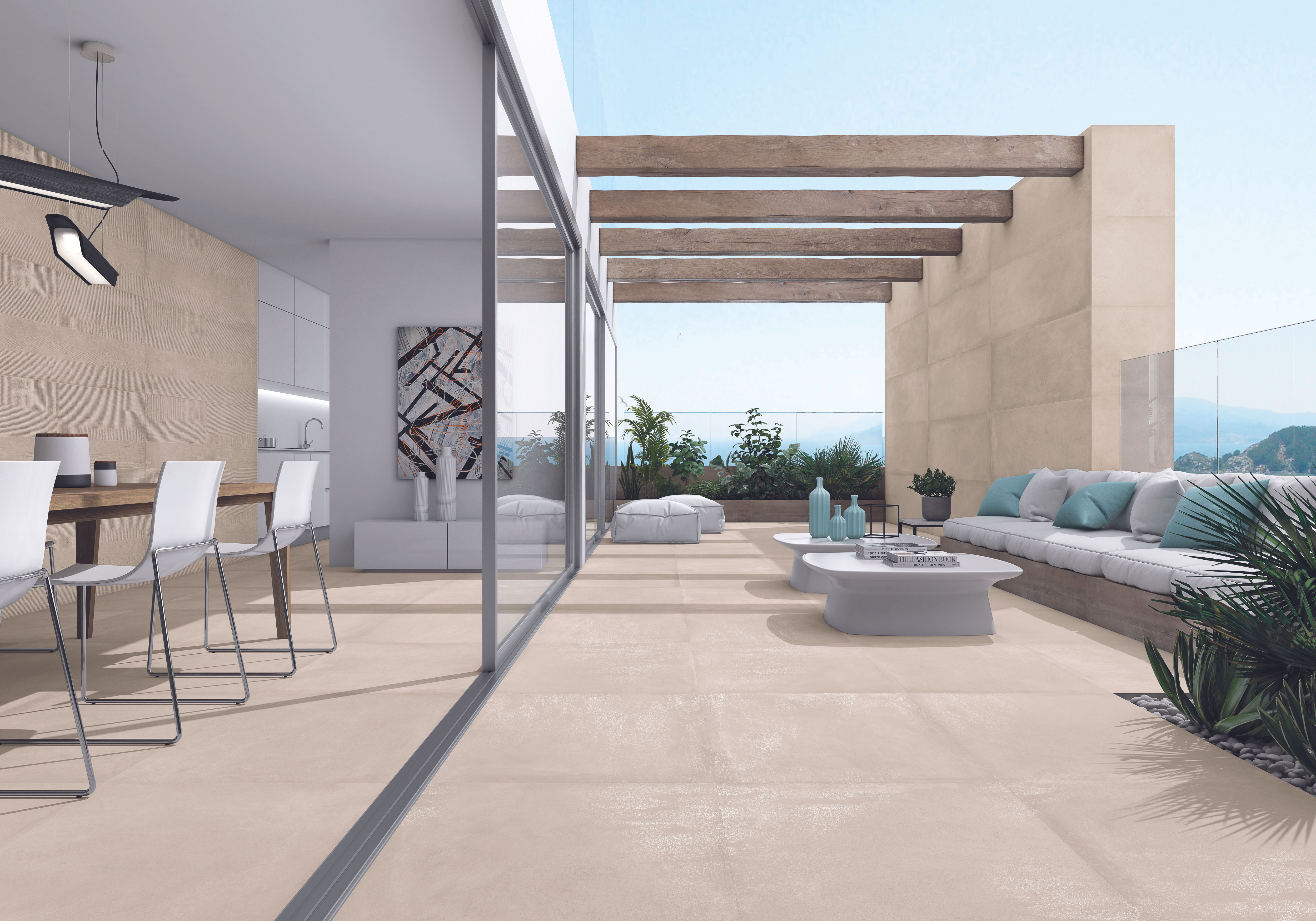 Cromat Taupe Concrete Look Porcelain and Ceramic Tiles