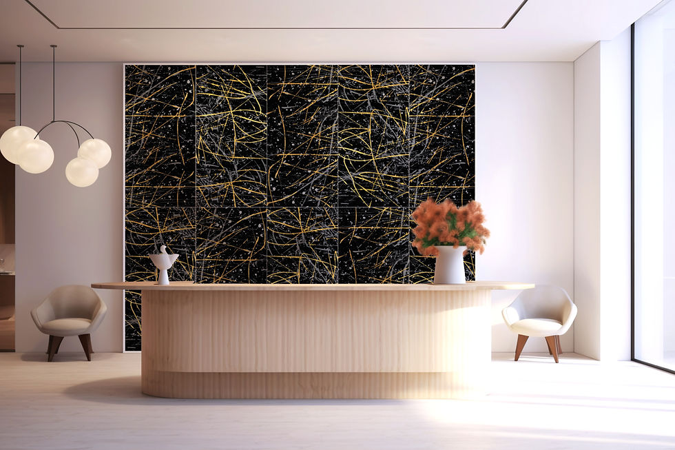 Exotic Gold Straylight 3D 24x48 Porcelain Tile by Mirrella Tile