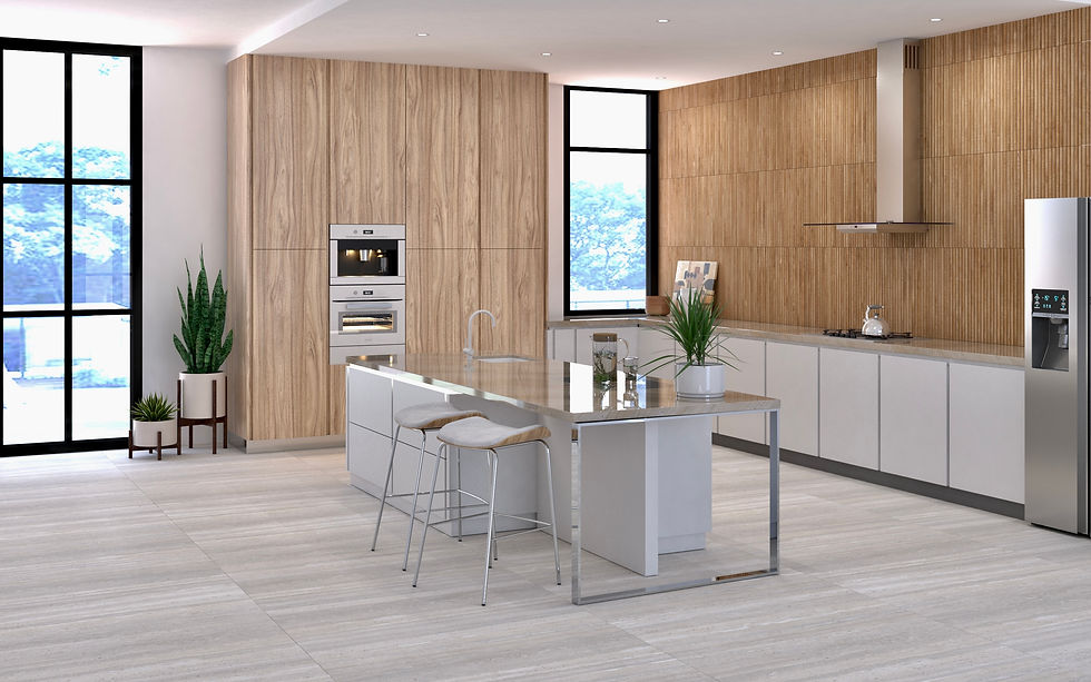 Thumbnail: Ribbon Kenridge Natural Artwood 24x48 Matte Porcelain Wood Look Tile