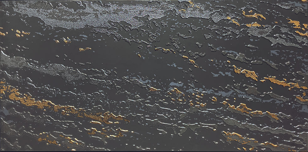 Thumbnail: Exotic Gold Volcano 3D Porcelain Tile Sample by Mirrella Tile