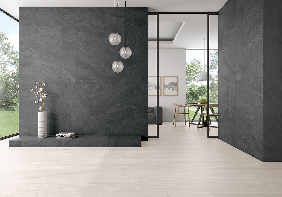 Thumbnail: Slatestone Black 24x48 Matte Porcelain Tile