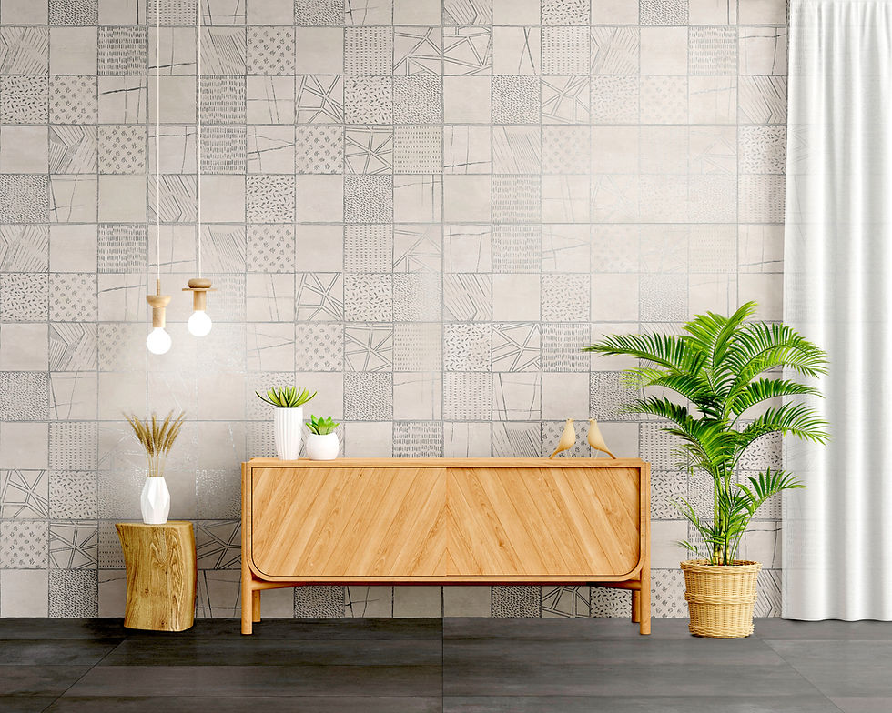 Thumbnail: Decor Whitney Kai Kronos 16x48 Pearl by Mirrella Tile