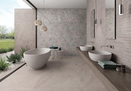 【未使用級】レオナール モックネック シルバーラメ トリム カットソー 和柄 Decor Tropic 3-D 12x48 Porcelain Tile | mirrella