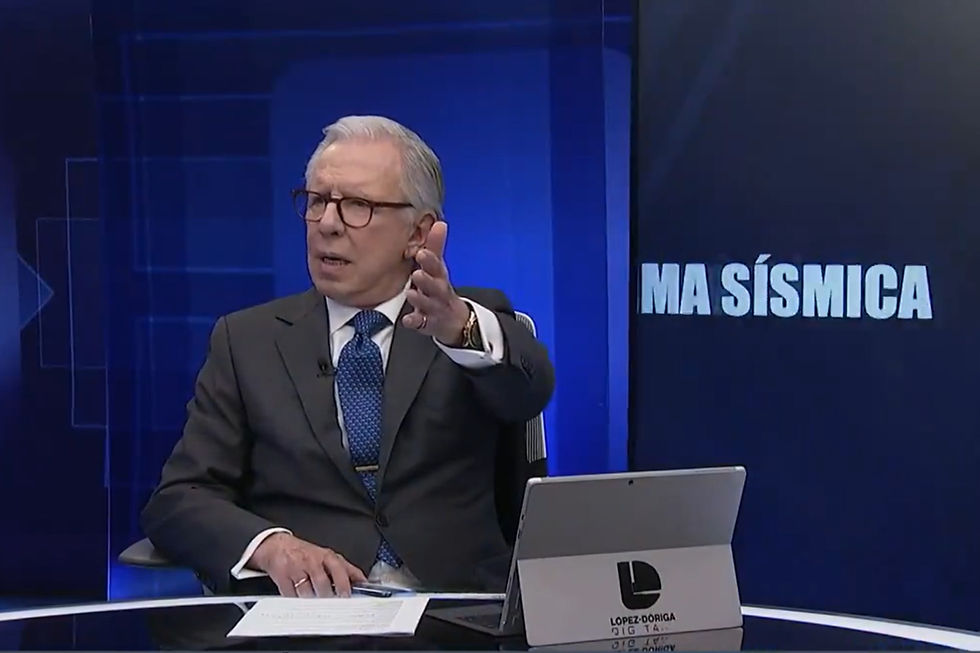 A López-Dóriga casi le da algo criticando al expresidente y culpándolo de no haber hecho nada en contra de la mafia del huachicol.