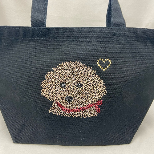 トイプードル柄 ミニトートバッグ | My Site