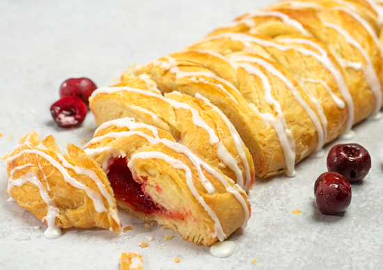 Baked Butter Braid® Pastry on countertop