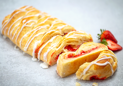 Strawberry Cream Cheese Butter Braid Pastry