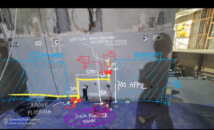 DUCK ROASTER OVEN & RICE COOKER ABOVE TABLE GAS POINT POSITION