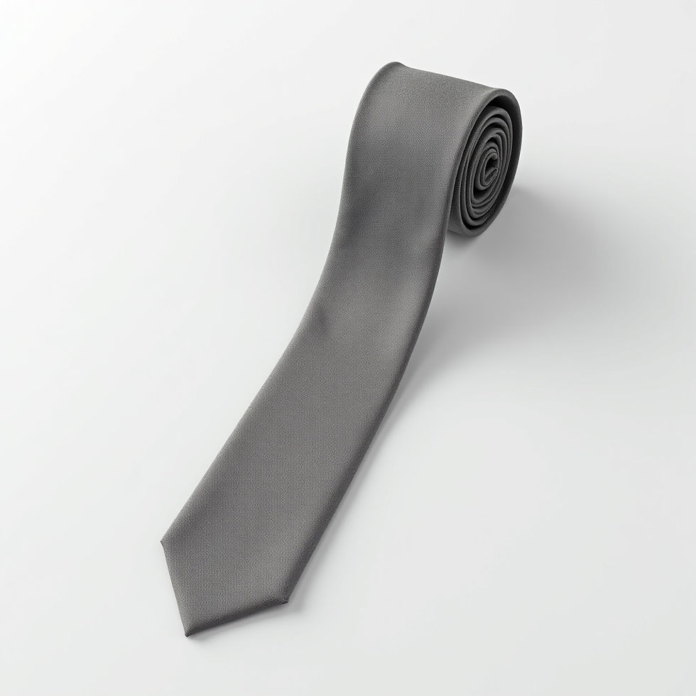 Textured Grey Necktie