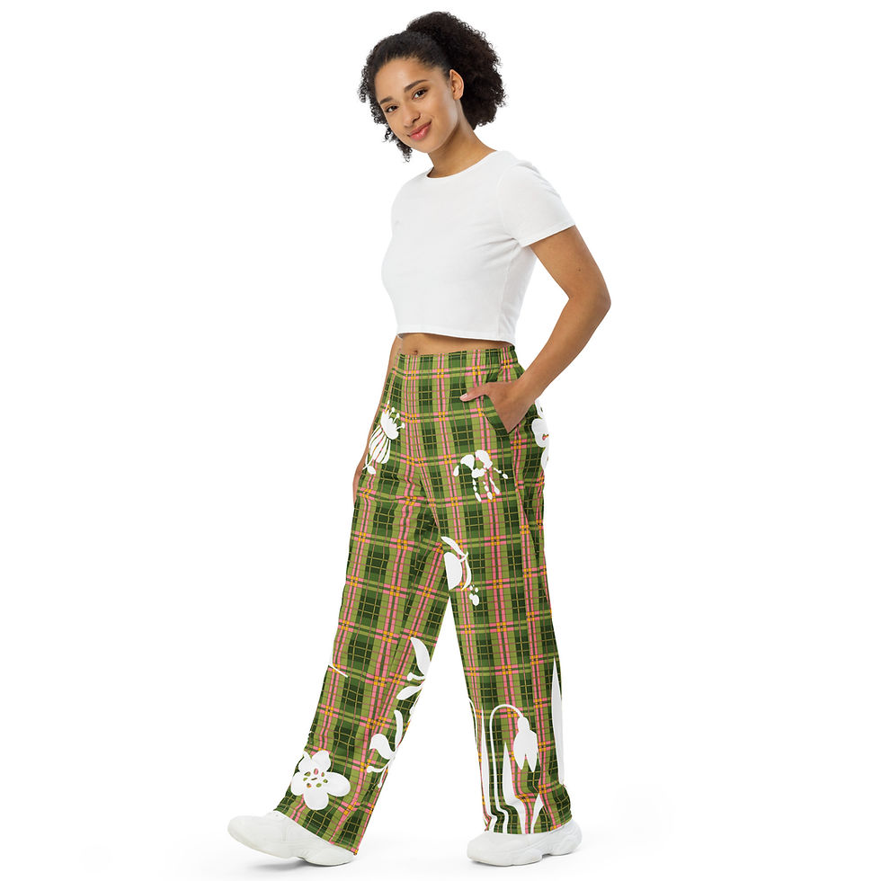Thumbnail: "The Painters Garden" Wide-Leg Pants