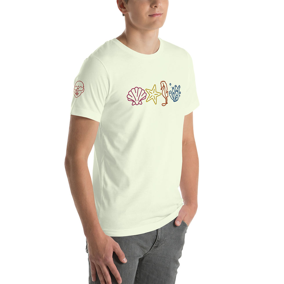 Thumbnail: Embroidered “Merfolk’s Photo Wall” T-Shirt 
