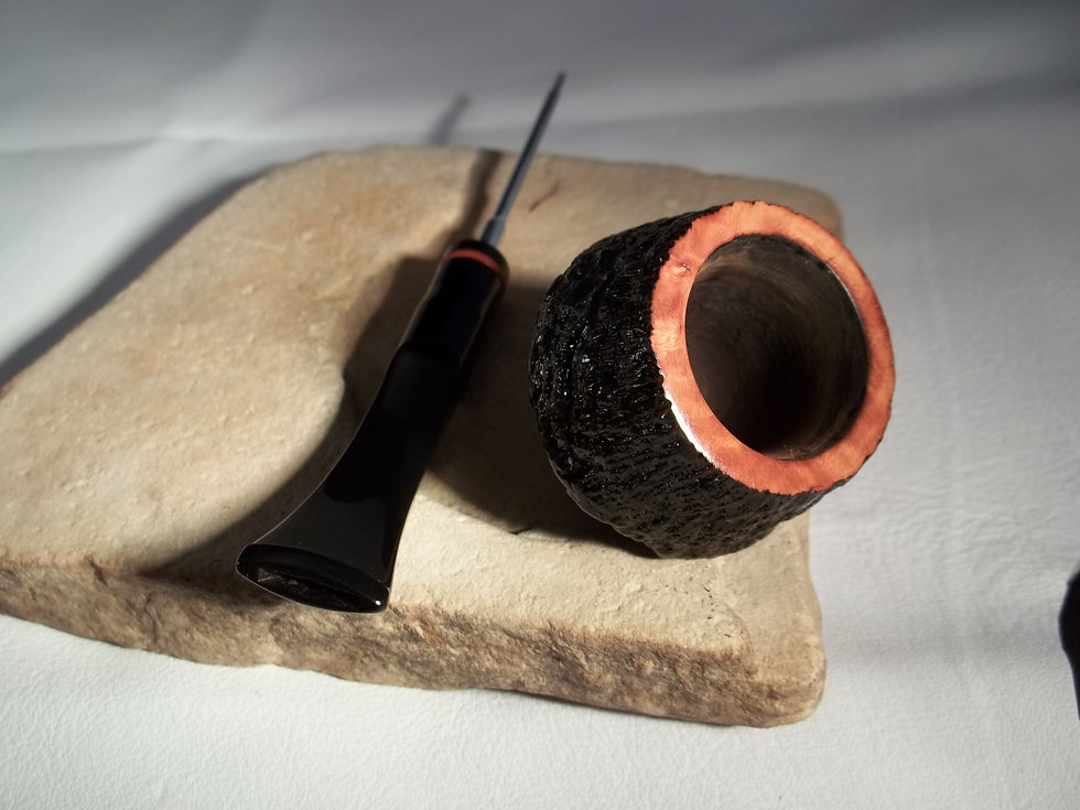 Thumbnail: RESTORED KIRSTEN MADE IN U.S.A.- LX ESTATE PIPE GOLD FINISH WITH BENT ST
