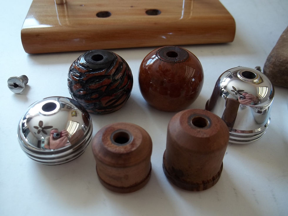 Thumbnail: RARE RESTORED LUMINUMKRAFT TWO PIPE SET ESTATE PIPE W/METAL AND BRIAR BOWLS MINT