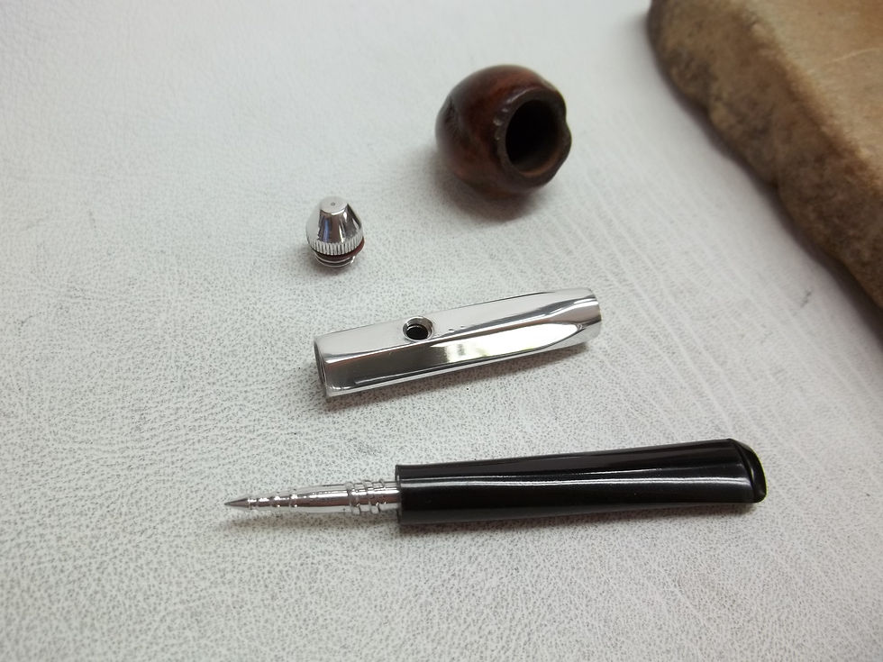 Thumbnail: RESTORED VINTAGE METAL ALUMINUM MINI RADIATOR STYLE ESTATE PIPE BRIAR BOWL