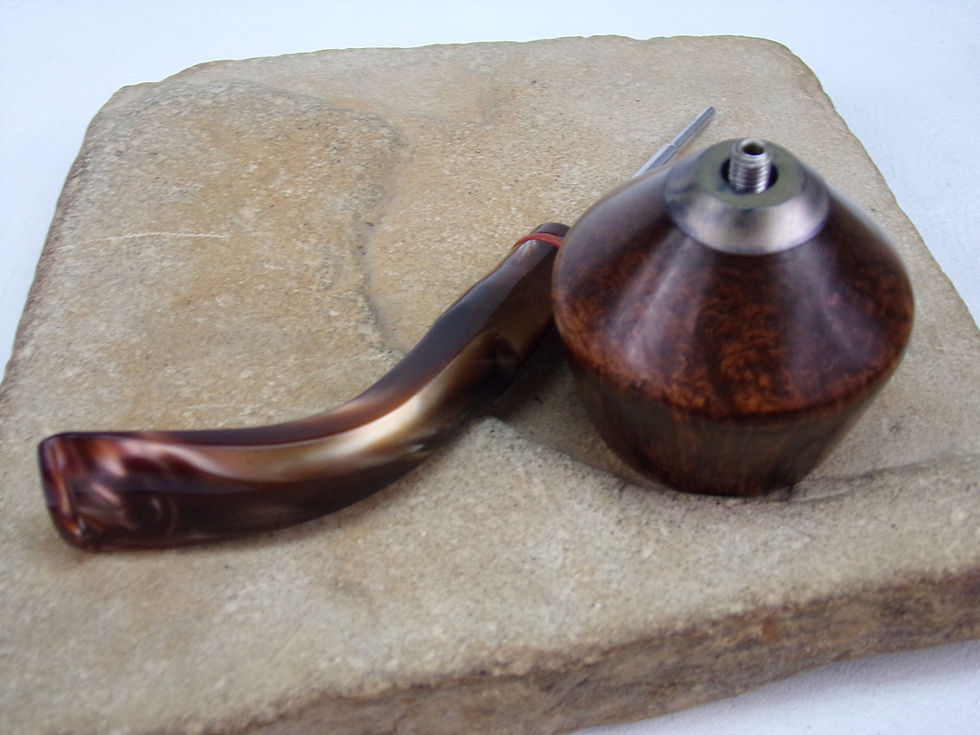 Thumbnail: KIRSTEN DX (DESIGNER) ESTATE PIPE RESTORED ORIGINAL KIRSTEN BOWL AND LUCITE BIT