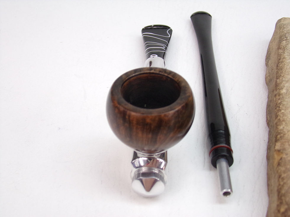 Thumbnail: KIRSTEN "G" ESTATE PIPE NICE KIRSTEN BOWL, NEW SHORT BIT & MINI CHURCHWARDEN