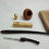 Thumbnail: CUSTOM KIRSTEN GOLD TONE "RX" CHURCHWARDEN ESTATE PIPE BOWL 2 STEMS