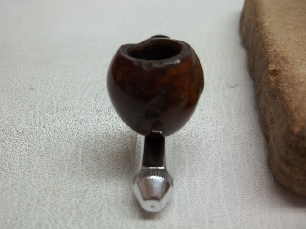 Thumbnail: RESTORED VINTAGE METAL ALUMINUM MINI RADIATOR STYLE ESTATE PIPE BRIAR BOWL