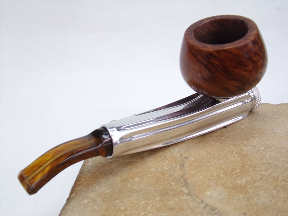 Thumbnail: PERFECT KIRSTEN "R" (REGENT) ESTATE PIPE, NEW LUCITE BIT, RESTORED ORIGINAL BOWL