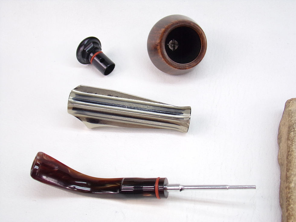 Thumbnail: KIRSTEN DX (DESIGNER) ESTATE PIPE RESTORED ORIGINAL KIRSTEN BOWL AND LUCITE BIT
