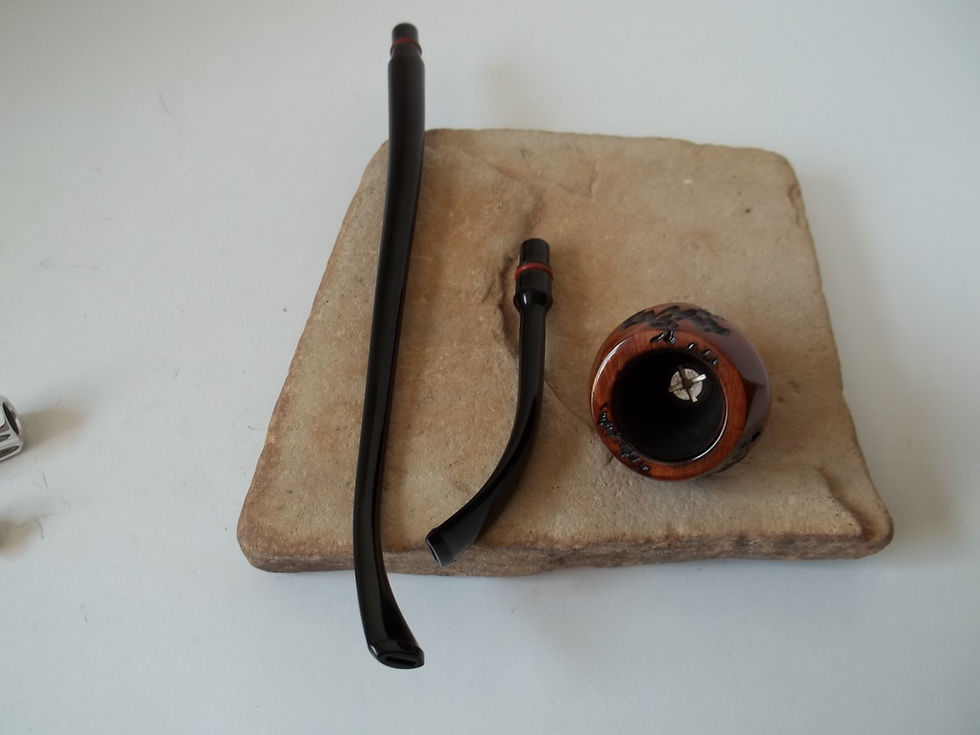 Thumbnail: RESTORED VINTAGE CUSTOMIZED KIRSTEN ALUMINUM ESTATE PIPE - V, WITH CHURCHWARDEN