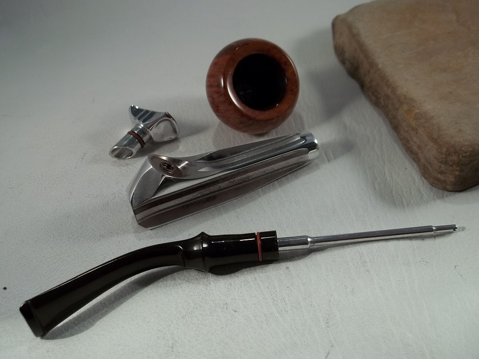 Thumbnail: RESTORED CUSTOM HIGHLIGHT VINTAGE KIRSTEN "BX" ESTATE PIPE W/CUSTOM SITTER VALVE