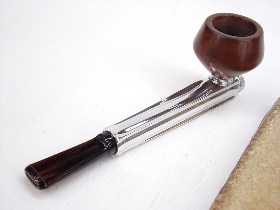 Thumbnail: KIRSTEN "M" ESTATE PIPE NICE KIRSTEN BOWL, NEW LUCITE BIT & NEW ENDVALVE