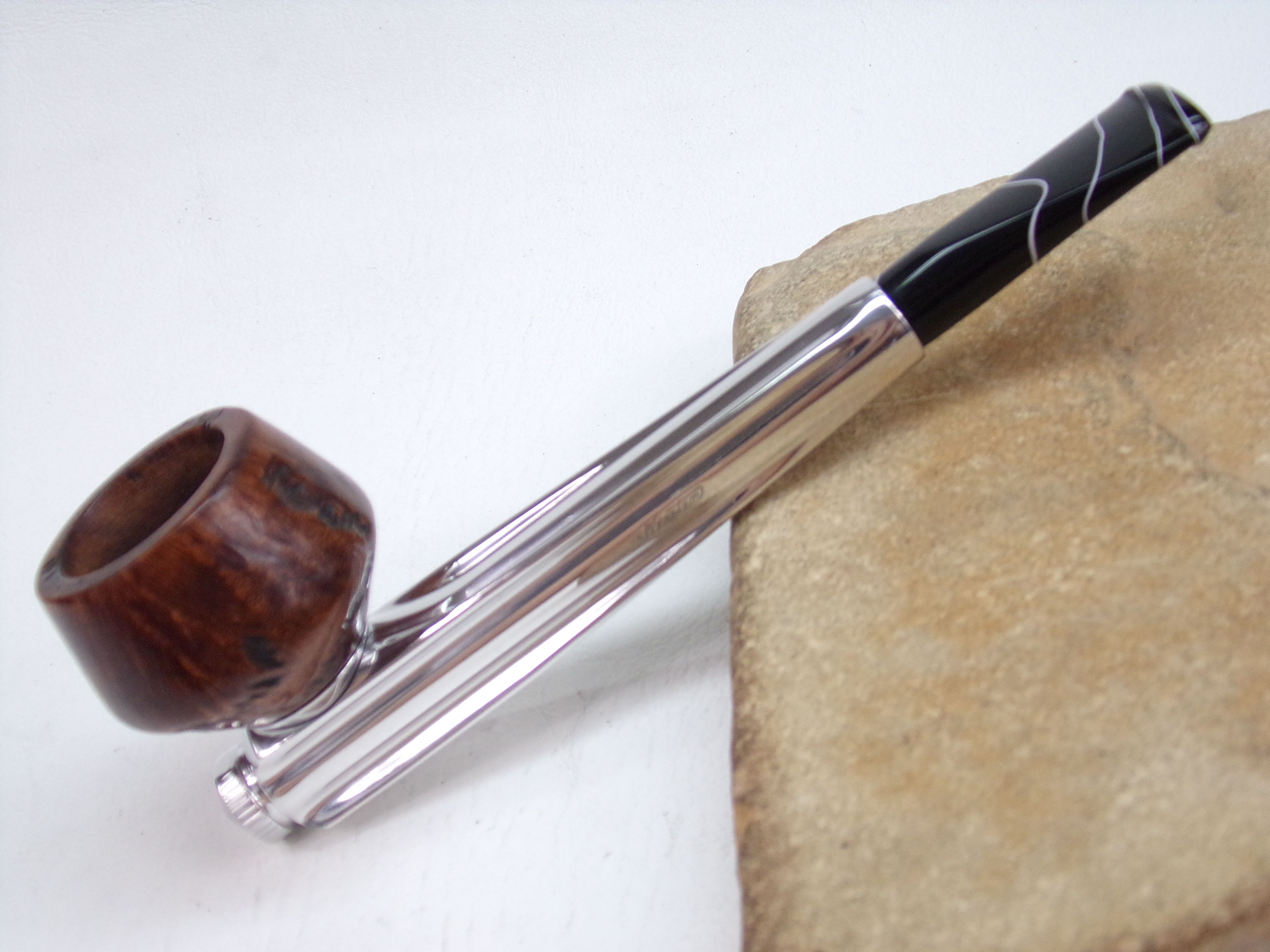 KIRSTEN "S" ESTATE PIPE NICE KIRSTEN BOWL NEW LUCITE BIT & NEW ENDVALVE
