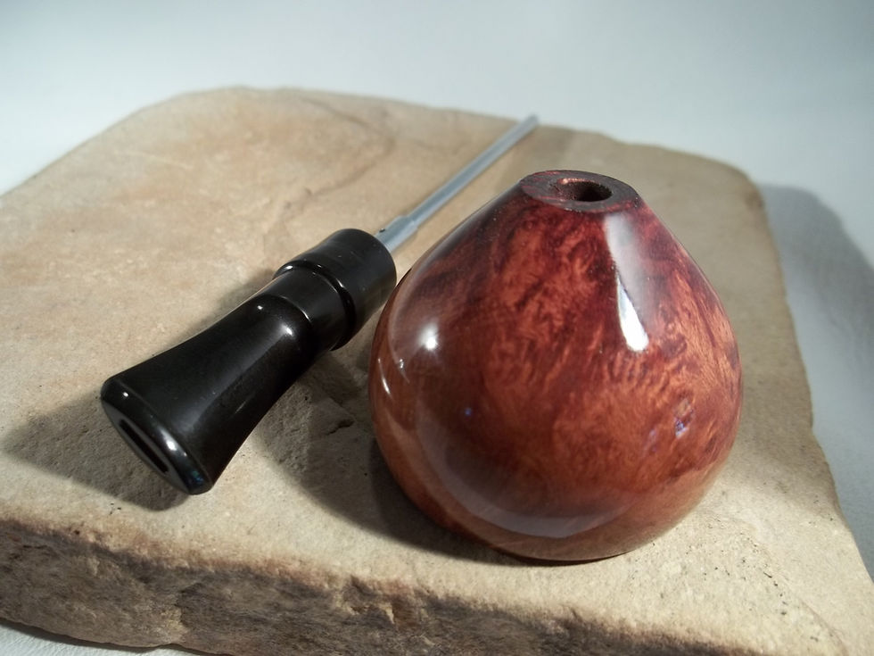 Thumbnail: RESTORED VINTAGE KIRSTEN PATS.& PATS. PEND.- L ESTATE PIPE WITH LARGE BRIAR BOWL