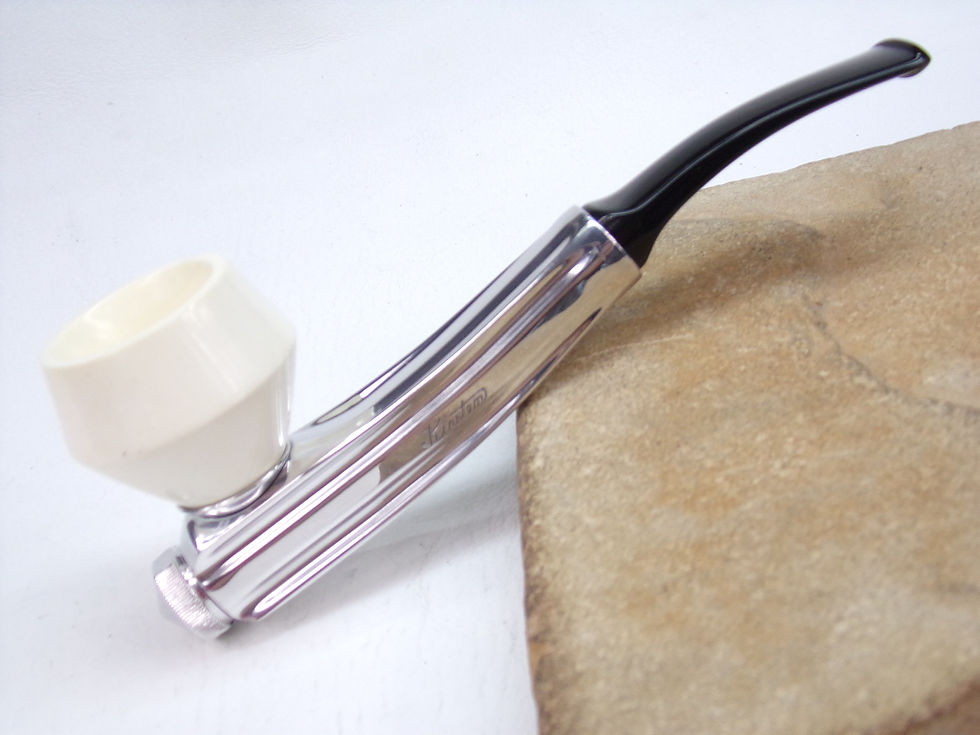 Thumbnail: PERFECT KIRSTEN "R" (REGENT) ESTATE PIPE NEW BLOCK MEERSCHAUM BOWL, ORIGINAL BIT