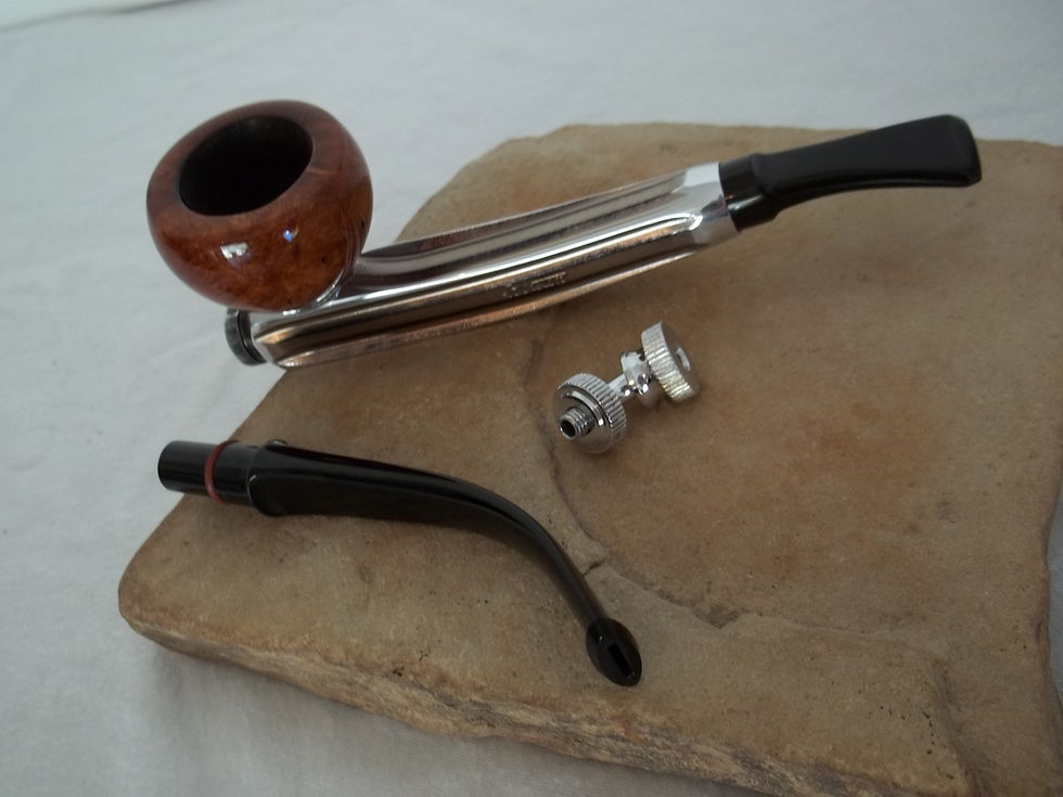 Thumbnail: RESTORED VINTAGE CUSTOMIZED KIRSTEN ALUMINUM ESTATE PIPE - CX, SMOKE TWO WAYS