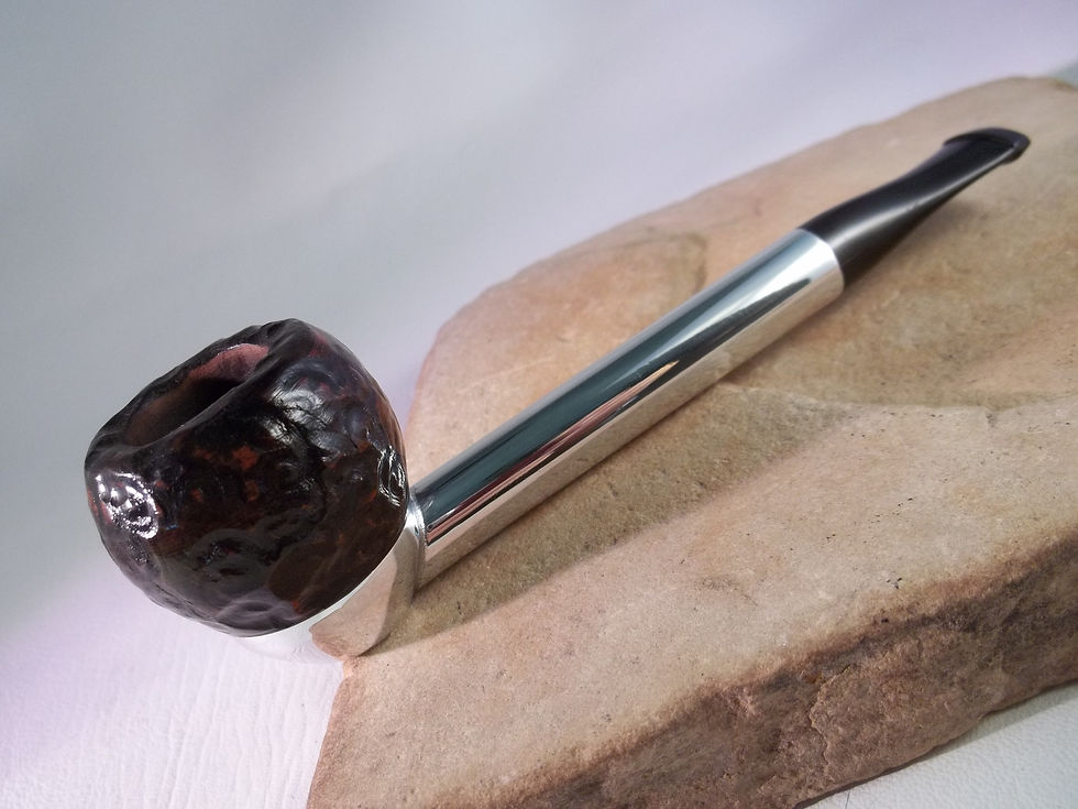 Thumbnail: METAL ALUMINUM PIPE STAMPED "QUIET COMRADE" ESTATE PIPE BRIAR BOWL