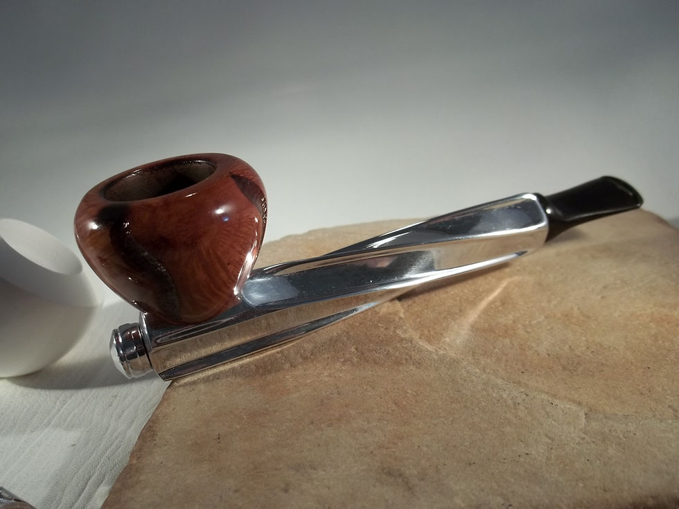 Thumbnail: "AERO KOOL" ESTATE PIPE W/ MEERSCHAUM BOWL & CUSTOM SITTER VALVE SMOKE 2 WAYS