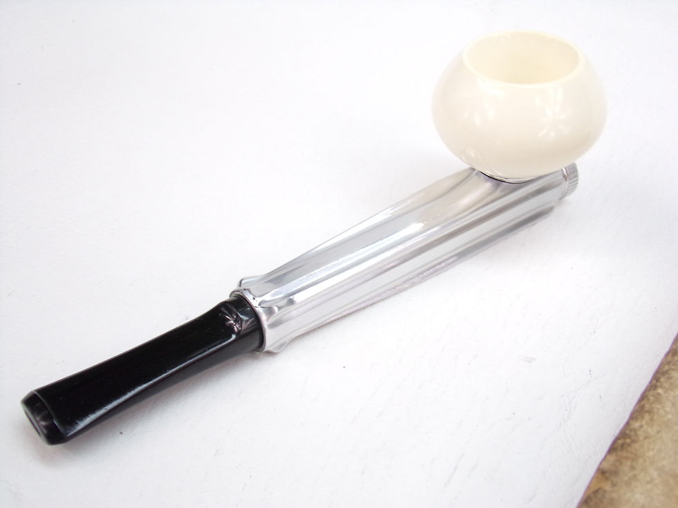 Thumbnail: KIRSTEN ESTATE PIPE NEW BLOCK MEERSCHAUM BOWL NEW VULCANITE BIT & NEW ENDVALVE