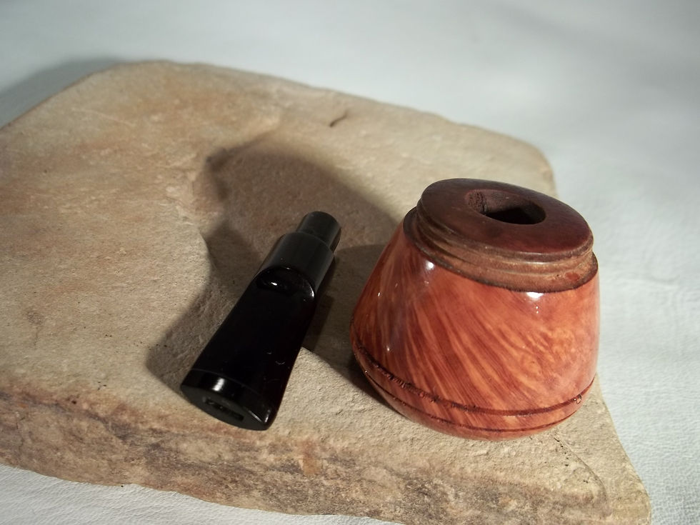 Thumbnail: RESTORED VINTAGE METAL ALUMINUM "TURBO-FLO" ESTATE PIPE BRIAR BOWL