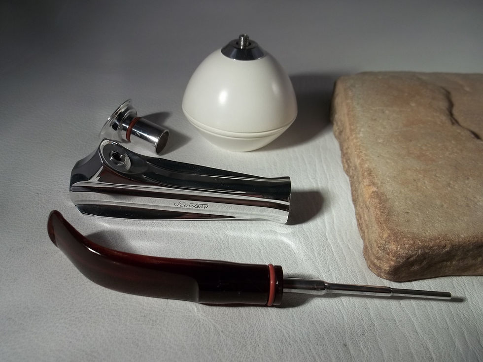 Thumbnail: STUNNING VINTAGE KIRSTEN ALUM ESTATE PIPE MADE IN U.S.A . D NEW MEERSCHAUM BOWL