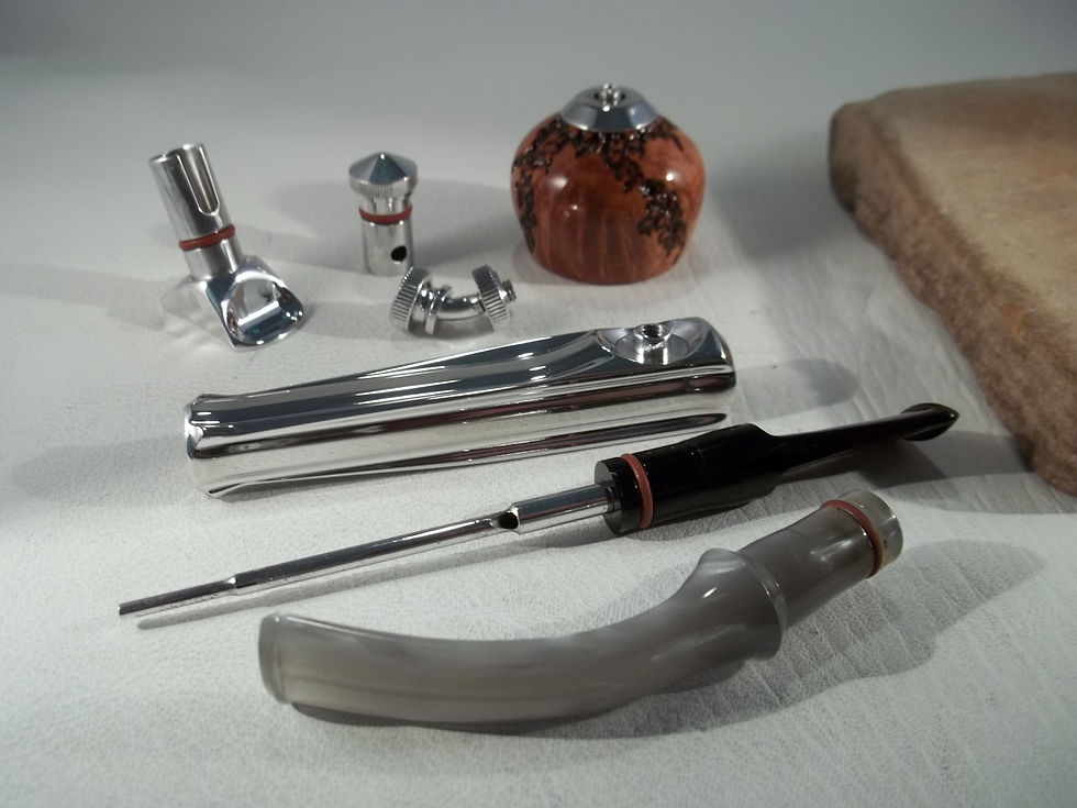 Thumbnail: RESTORED & CUSTOMIZED KIRSTEN ALUMINUM COMPANION ESTATE PIPE K, SMOKE TWO WAYS