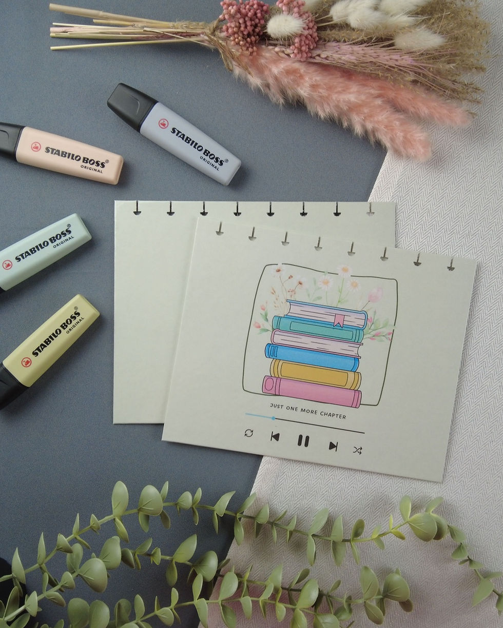 Couverture rigide pour carnet rechargeable, format A5, carnet de lecture rechargeable, musique en cours recto verso