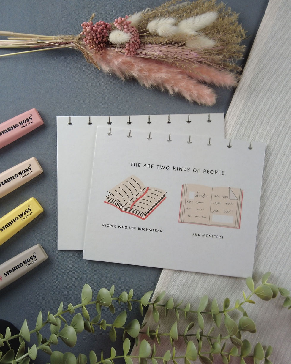 Couverture rigide pour carnet rechargeable, format A5, carnet de lecture rechargeable, two kinds of people recto verso