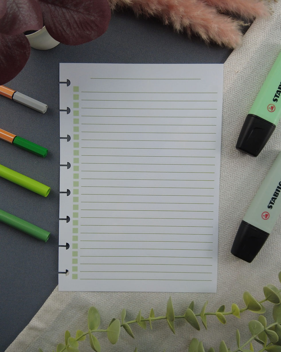 agenda rechargeable to do list bullet journal organisation productivité la papeterie de marie vert