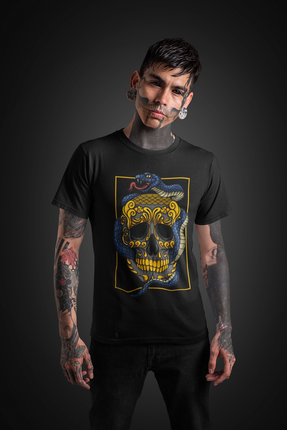 Miniature : T-shirt Skull Snake