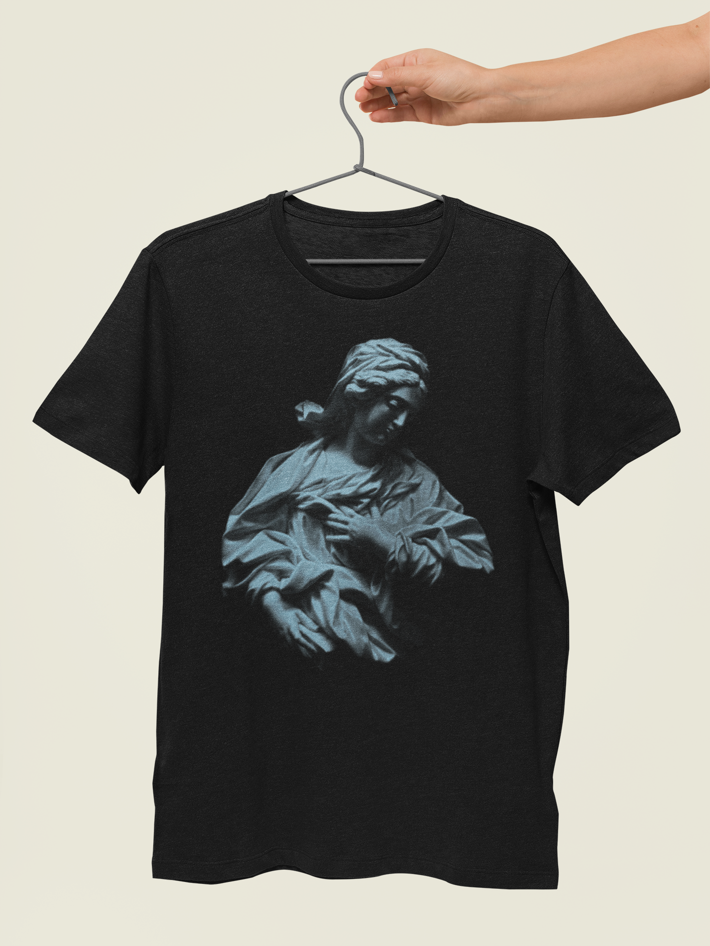 T-shirt Blue Statue