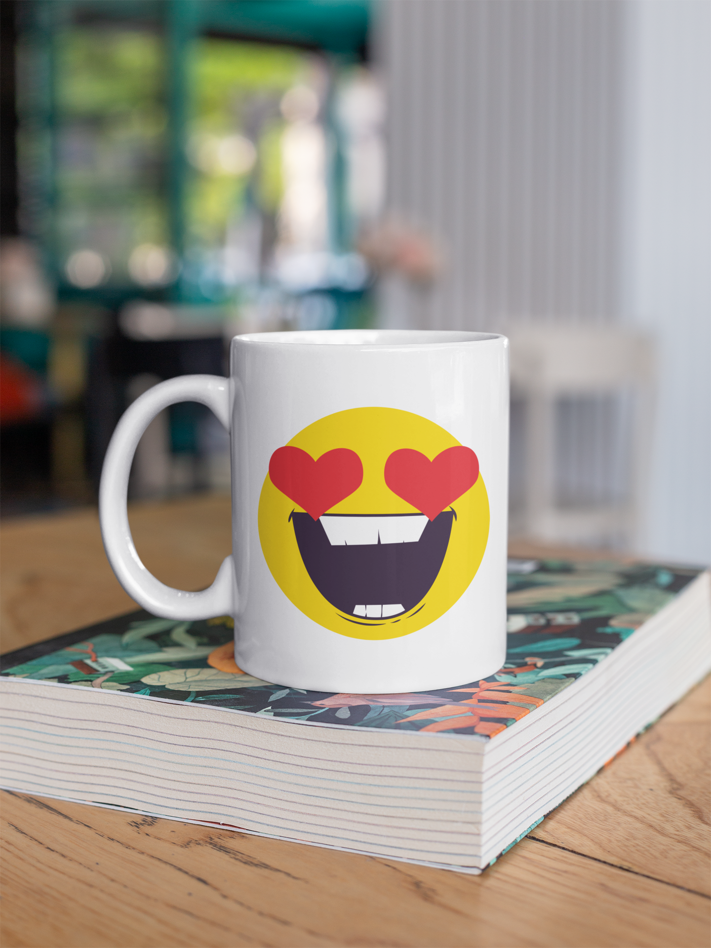 Mug Emoji smiley coeur