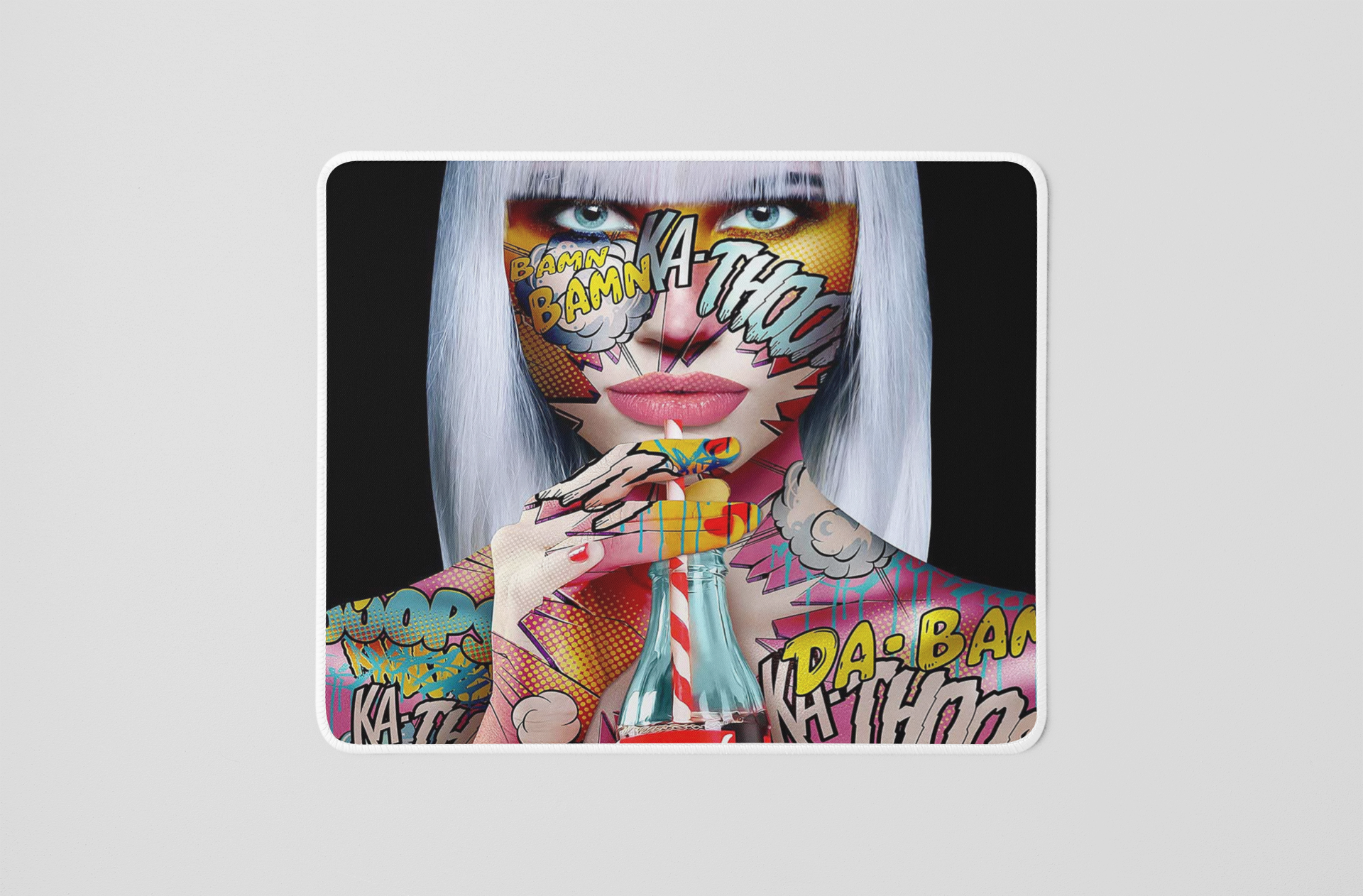 Tapis de souris Girl pop art